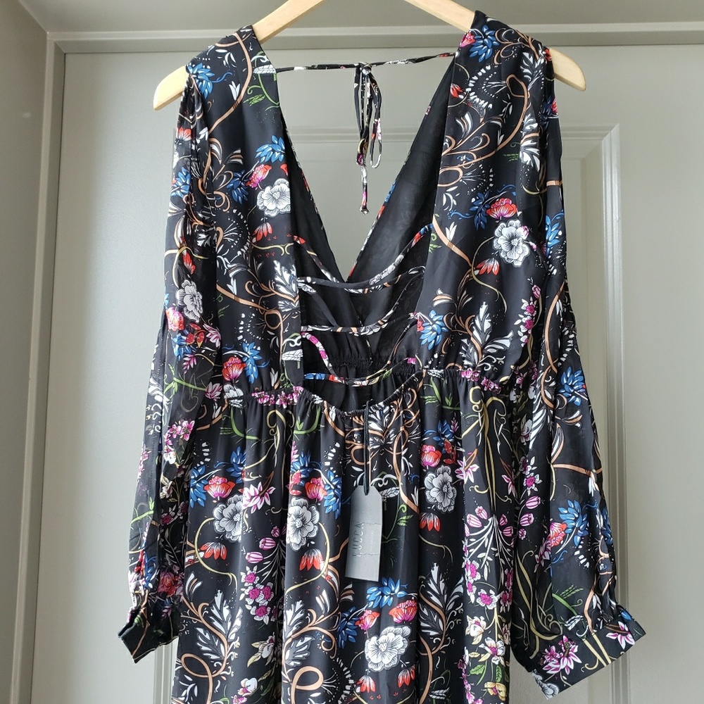Nasty Gal Delfina Chiffon Floral Maxi Dress - Picture 6 of 8